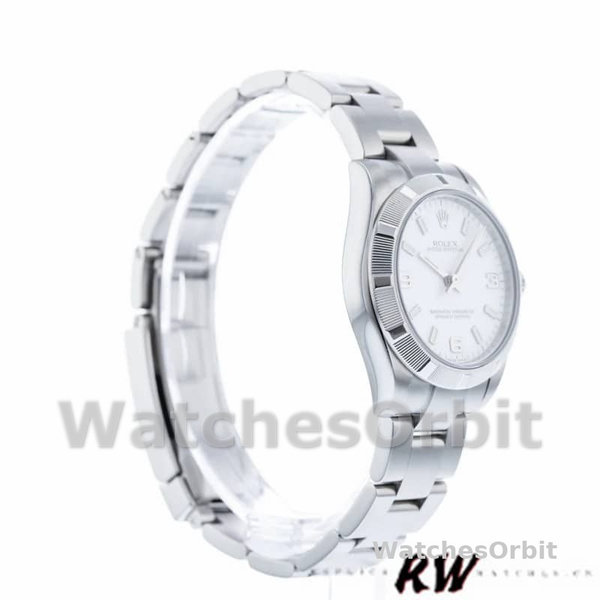 Rolex Oyster Perpetual 177210 Stainless Steel White Dial 31mm Lady Replica Watch