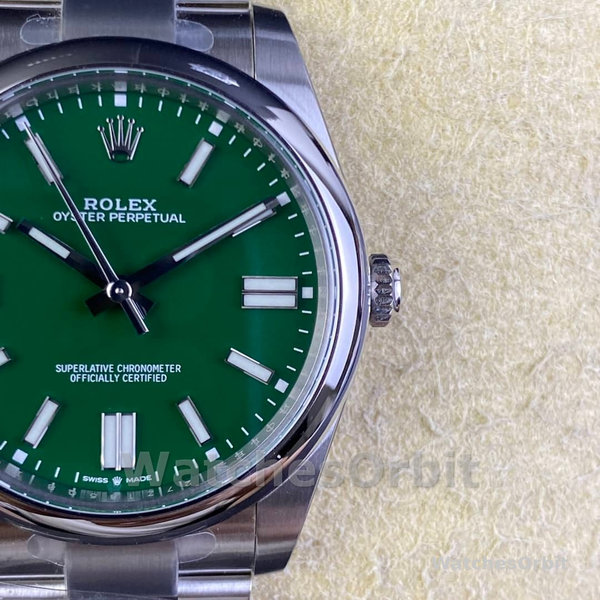 Rolex Oyster Perpetual 41 Green Dial 124300 0005 Men's Watch
