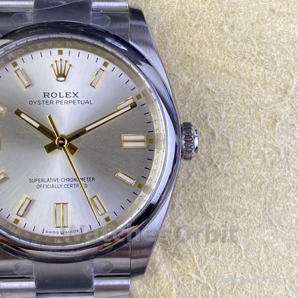 Rolex Oyster Perpetual 41 Silver Dial Steel M124300 0001 Men's Watch