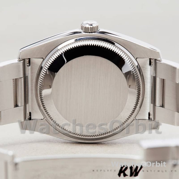 Rolex Oyster Perpetual Date 115234 Black Diamond Dial 34mm Unisex Replica Watch