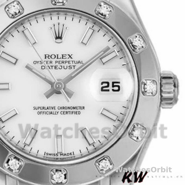 Rolex Masterpiece Pearlmaster 80319 White Dial 29MM Lady Replica Watch