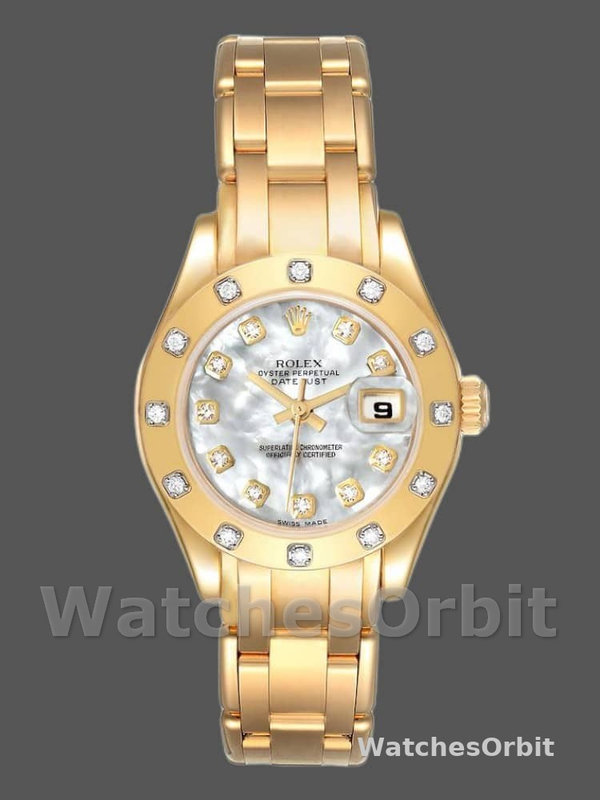 Rolex Pearlmaster 80318 MOP Diamond Dial 29MM Lady Replica Watch