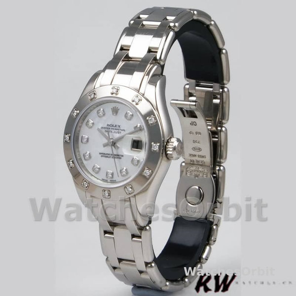Rolex Pearlmaster 80319 MOP Diamond Dial 29MM Lady Replica Watch