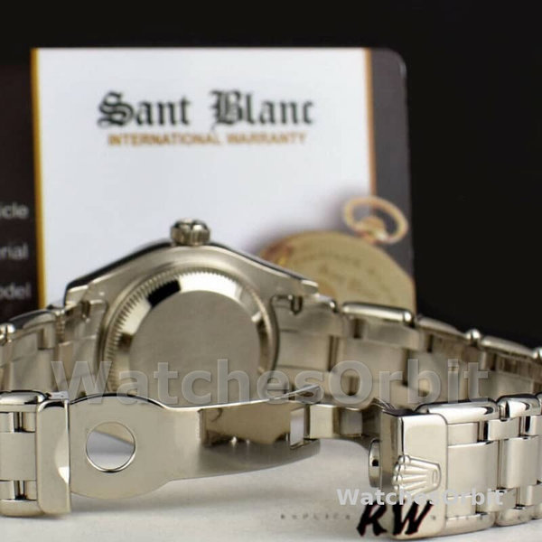 Rolex Pearlmaster 80319 White Roman Dial 29MM Lady Replica Watch