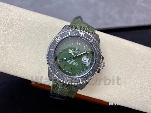 Rolex Sea Dweller DiW Carbon HUNTER ARABIC 43mm Luxury Mens Watch