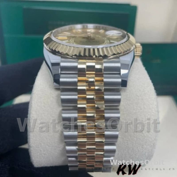 Rolex Sky-Dweller 326933 Stainless Steel Yellow Gold Champagne Dial 42MM Mens Replica Watch
