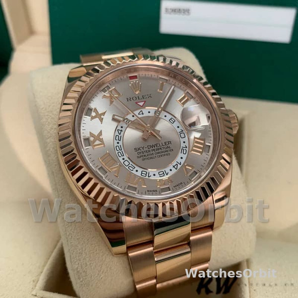 Rolex Sky-Dweller 326935 Sundust Roman Numeral Dial 42mm Mens Replica Watch