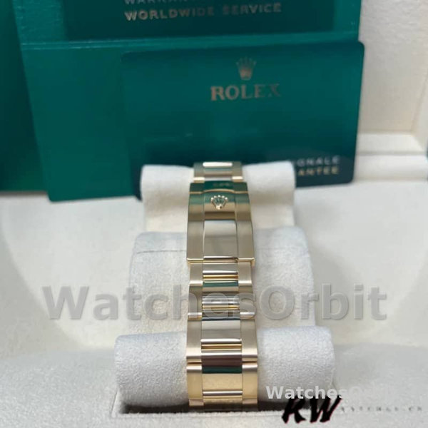 Rolex Sky-Dweller 326938 Yellow Gold Black Dial 42mm Mens Replica Watch
