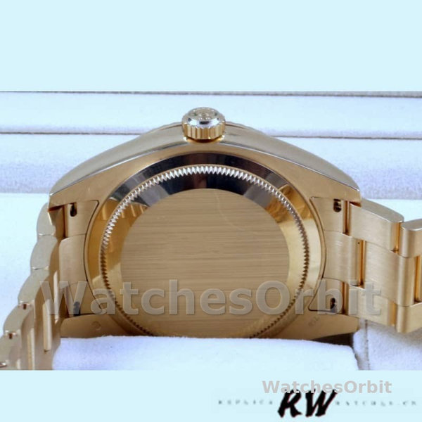 Rolex Sky-Dweller 326938 Yellow Gold Silver Dial 42mm Mens Replica Watch