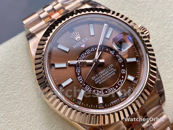 Rolex Sky Dweller 42 Everose Gold Chocolate Dial m336935 0006