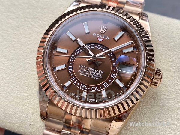 Rolex Sky Dweller 42 Everose Gold Chocolate Dial m336935 0006