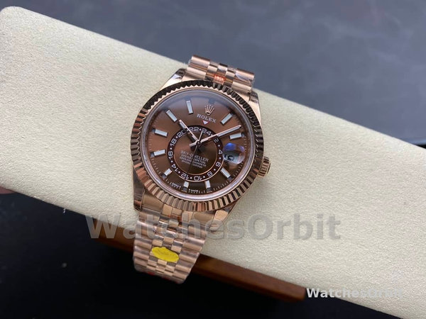 Rolex Sky Dweller 42 Everose Gold Chocolate Dial m336935 0006