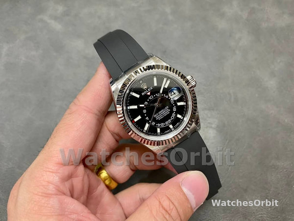 Rolex Sky Dweller 42 White Gold Black Dial M336239 0002 Men's Watch