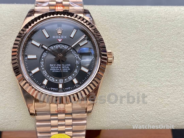 Rolex Sky Dweller 42mm Everose Gold and Slate Grey Dial M336935-0008
