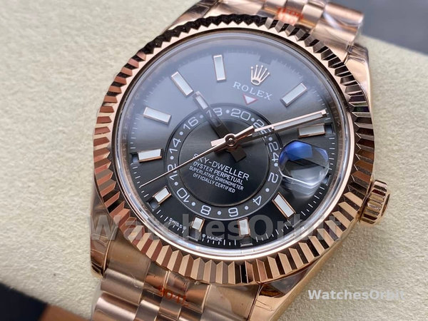 Rolex Sky Dweller 42mm Everose Gold and Slate Grey Dial M336935-0008