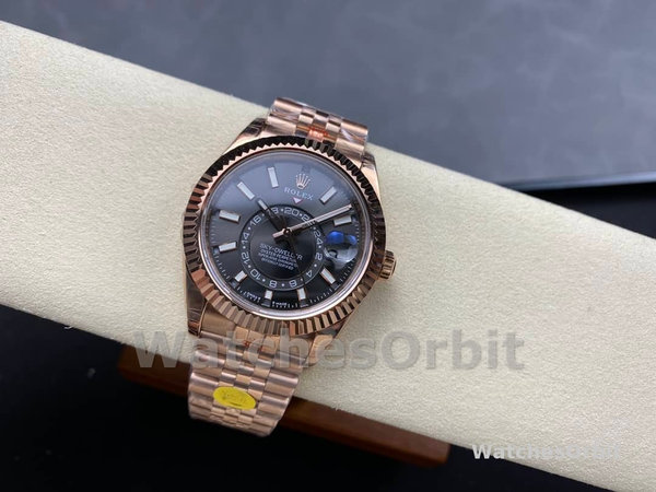 Rolex Sky Dweller 42mm Everose Gold and Slate Grey Dial M336935-0008
