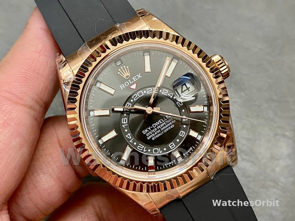Rolex Sky Dweller 42mm Slate Oysterflex m336235 0004