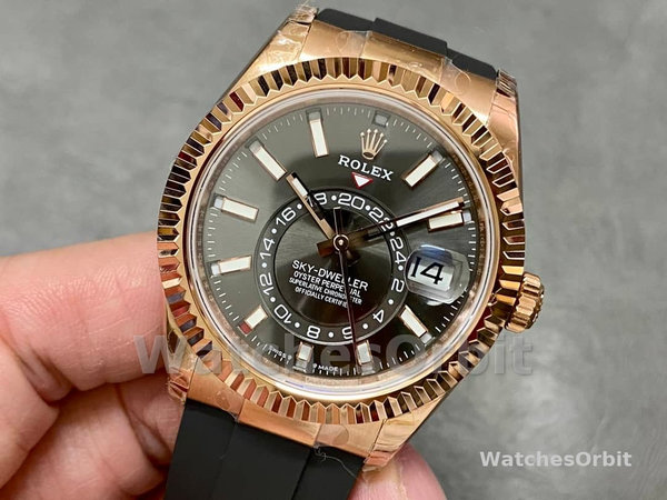 Rolex Sky Dweller 42mm Slate Oysterflex m336235 0004