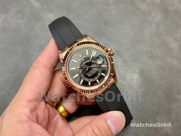 Rolex Sky Dweller 42mm Slate Oysterflex m336235 0004