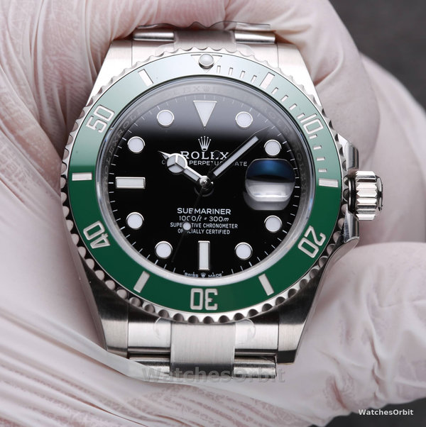 Replica Rolex Submariner 126610LV Green Bezel Black Dial 41mm Mens Watch