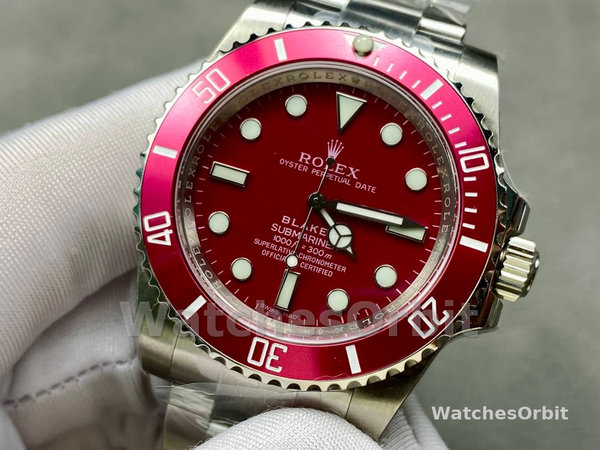 Rolex Blaken Submariner Truckee Red Limited Edition 40MM Mens Replica Watch