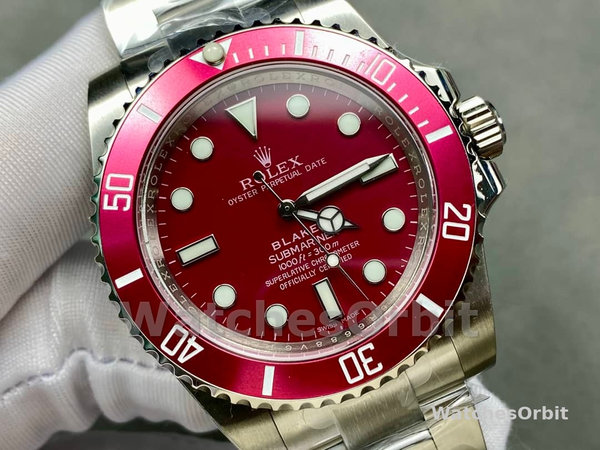 Rolex Blaken Submariner Truckee Red Limited Edition 40MM Mens Replica Watch