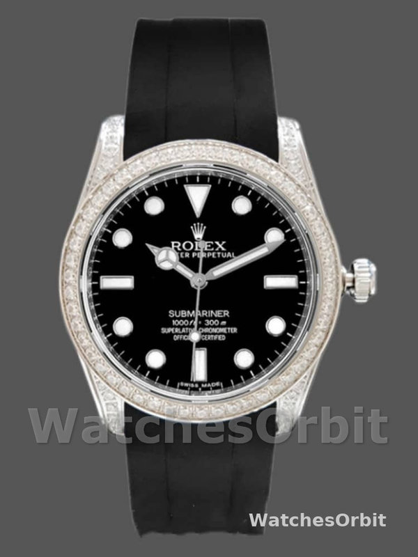 Rolex Submariner 116610 Black Dial Rubber strap 40mm Mens Replica Watch