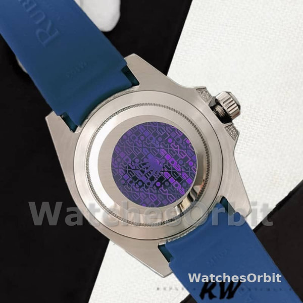 Rolex Submariner 116610 Blue Dial Blue Rubber strap 40mm Mens Replica Watch