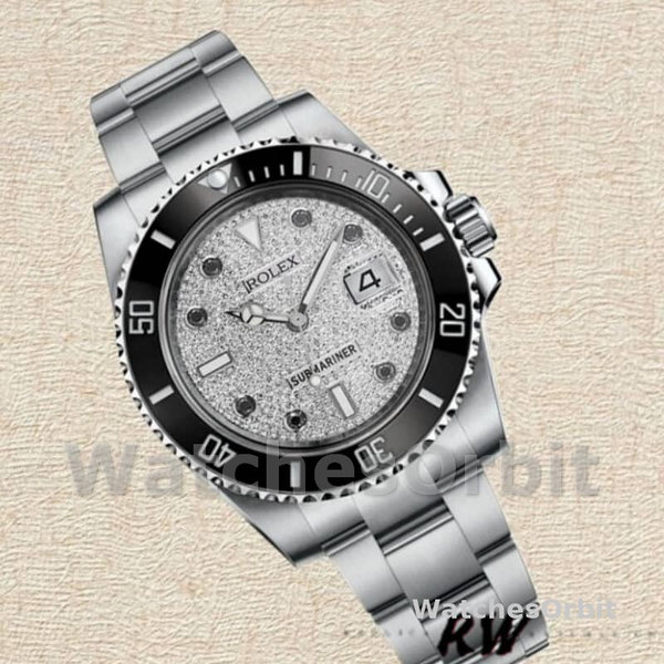 Rolex Submariner 116610 Diamond Paved Dial Stainless Steel 40mm Mens Replica Watch