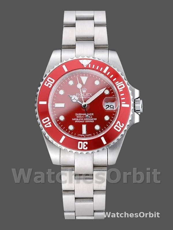 Rolex Submariner 116610 Stainless Steel 40MM Red Dial Mens Replica Watch
