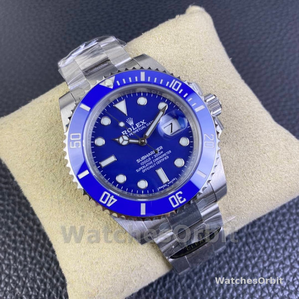 Rolex Submariner 116619LB White Gold Blue Dial 40mm Mens Replica Watch