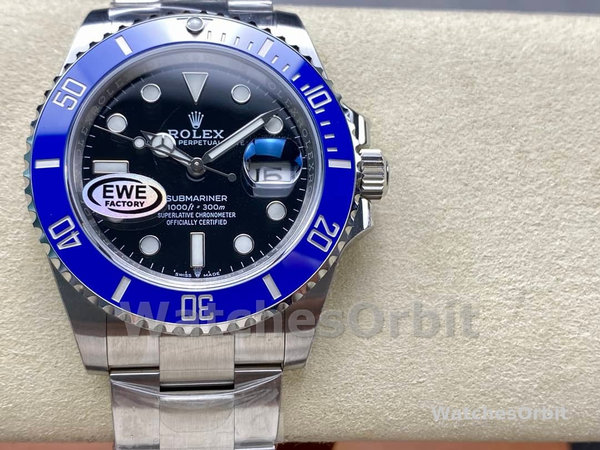 Rolex Submariner 126610 Blue Bezel Black Dial 41mm Mens Replica Watch