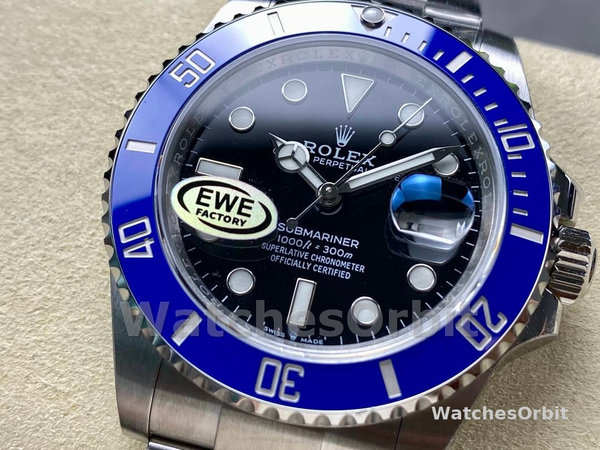 Rolex Submariner 126610 Blue Bezel Black Dial 41mm Mens Replica Watch