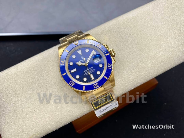 Rolex Submariner 126618LB Yellow Gold Blue Dial 41mm Mens Replica Watch