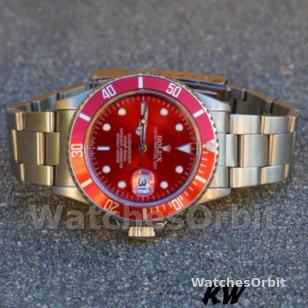 Rolex Submariner 16610 Stainless Steel Refinished Red Dial 40mm Mens Replica Watch