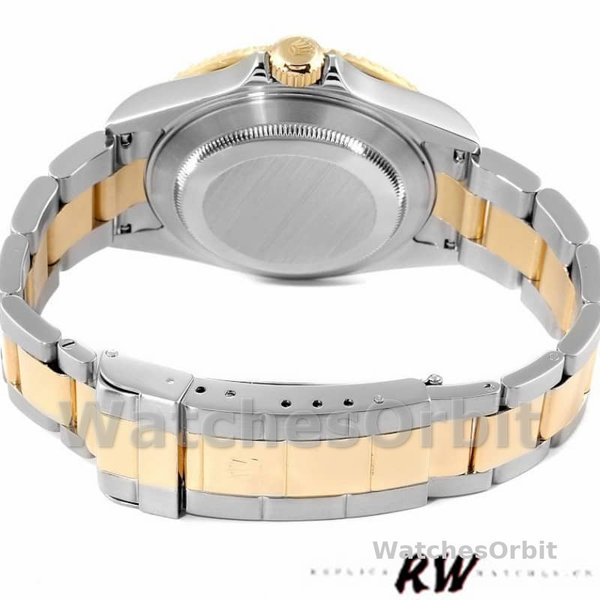 Rolex Submariner 16613 Steel Gold Diamond Sapphire Serti Dial 40mm Mens Replica Watch