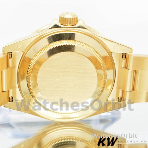 Rolex Submariner 16618 Yellow Gold Black Dial 40mm Mens Replica Watch