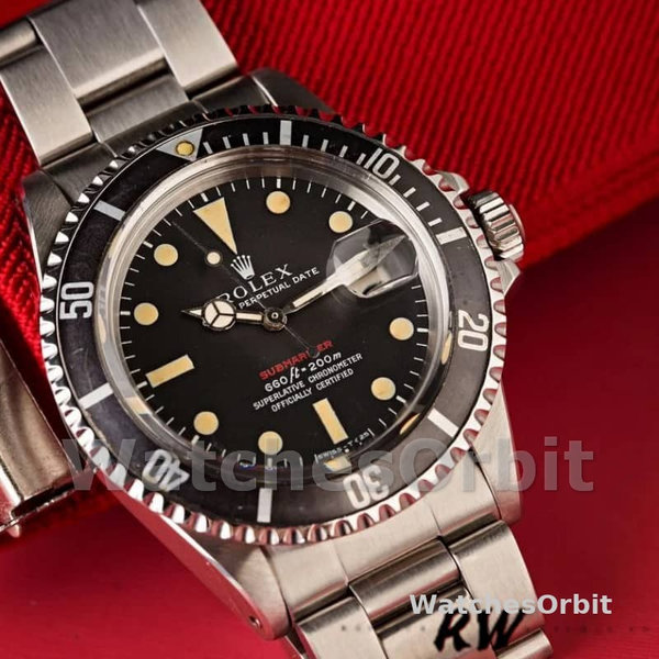 Rolex Submariner 1680 Stainless Steel Case Black Dial 40mm Mens Replica Watch