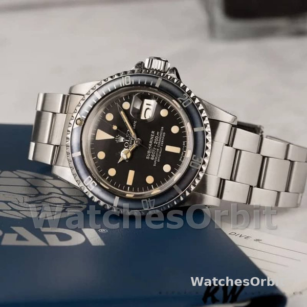 Rolex Submariner 1680 Stainless Steel Case Black Dial 40mm Mens Replica Watch