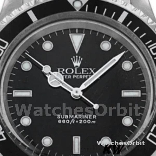 Rolex Submariner 5513 Black Dial Stainless Steel 40mm Mens Replica Watch