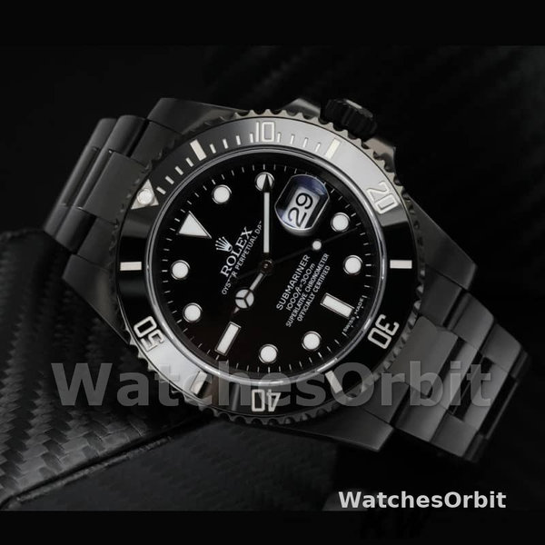 Rolex Submariner Date 116610LN Black Dial Black PVD/DLC Stainless Steel 40MM Mens Replica Watch