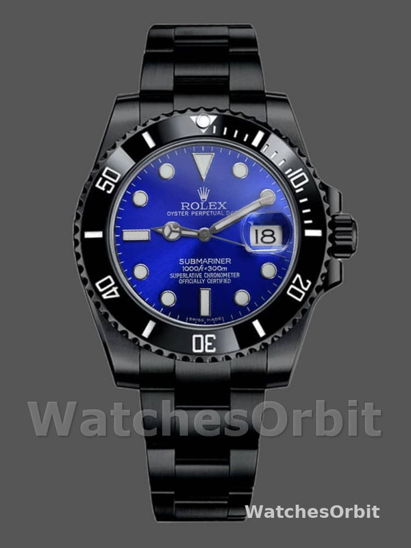 Rolex Submariner Date 116610LN Blue Dial Black PVD/DLC Stainless Steel 40MM Mens Replica Watch