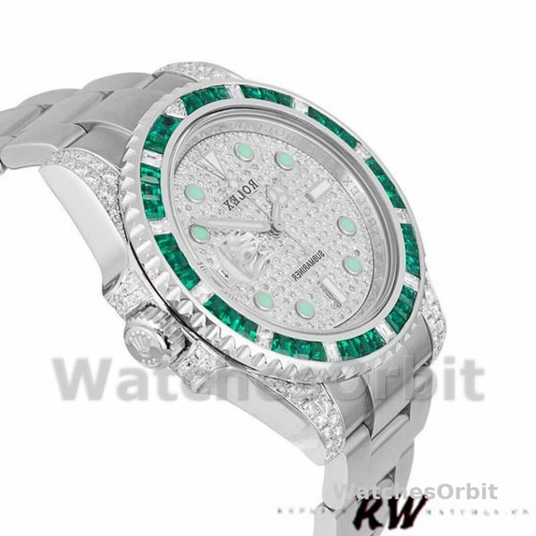 Rolex Submariner Date 116610LN Custom Diamond Stainless Steel 40MM Mens Replica Watch