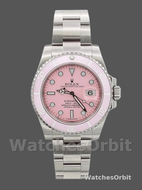 Rolex Submariner Date 116610LN Stainless Steel Oyster 40MM Pink Dial Mens Replica Watch