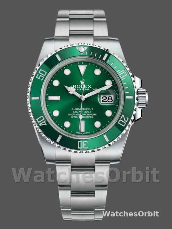 Rolex Submariner Date 116610LV Stainless Steel Oyster 40MM Green Dial Mens Replica Watch