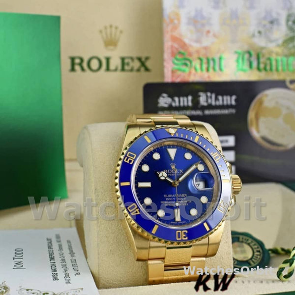 Rolex Submariner Date 116618LB Blue Dial 41mm Mens Replica Watch