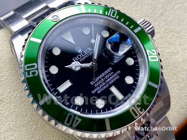 Rolex Submariner Date 16610LV Stainless Steel Oyster 40MM Black Dial Mens Replica Watch