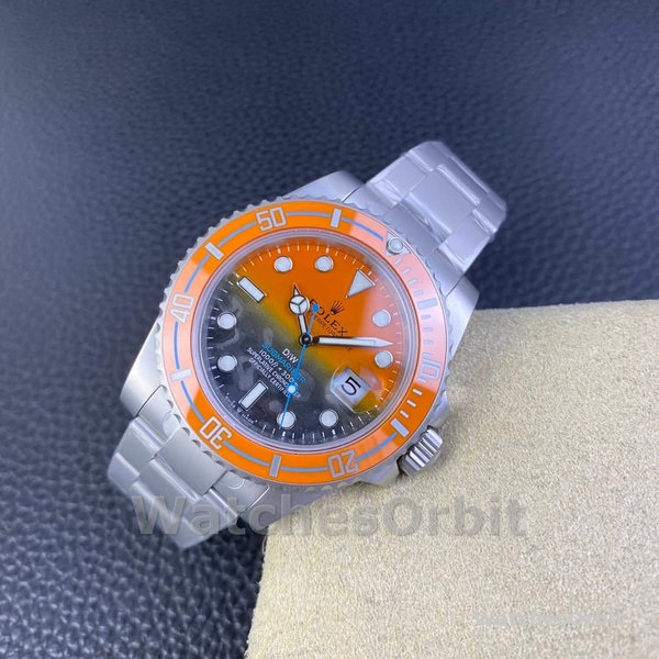 Rolex Submariner DIW Persimmon Orange Black Dial Ceramic Orange Bezel