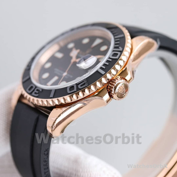 Rolex Yacht-Master 116655 Everose Gold Black Dial 40mm Mens replica Watch