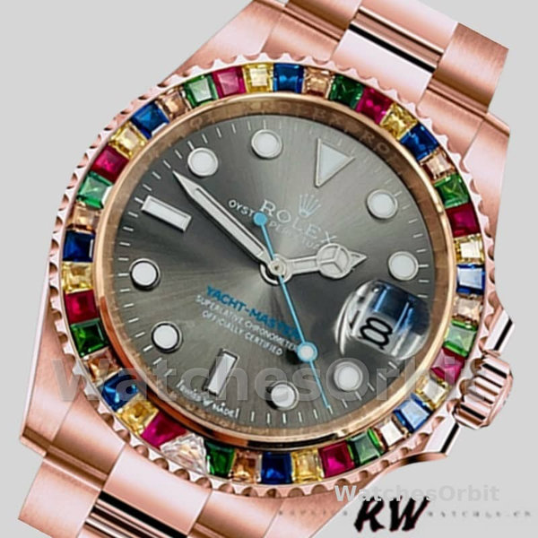 Rolex Yacht-Master 116695 Everose Gold Grey Dial 40MM Mens Replica Watch